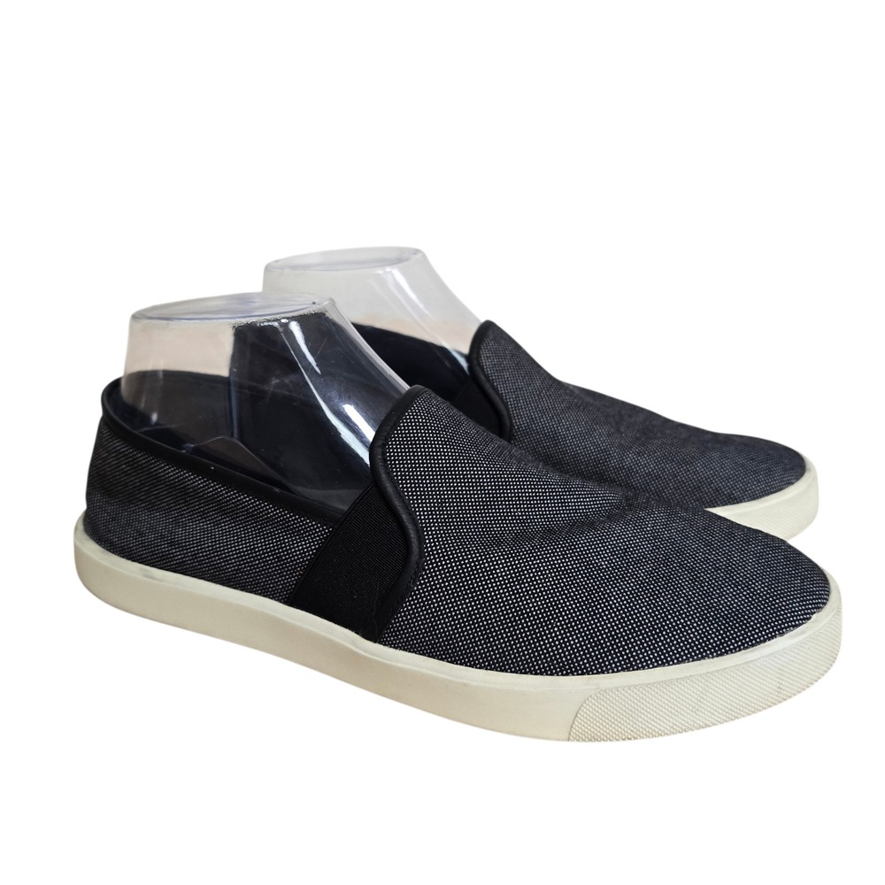 Vince Slip‎ On Sneakers Women US 8 EUR 38 Black White Dot Canvas Low Top